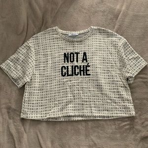 Zara Trafaluc Cropped Shirt